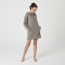 Robe sweat taupe fabrication française