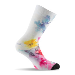 Mi chaussettes imprimées aquarelle de fleurs