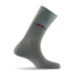 Mi-chaussettes homme van made in France gris