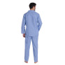 Pyjama long à carreaux en coton tissé