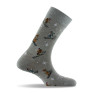 Mi-chaussettes homme skieurs Made in France coloris gris