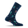 Mi-chaussettes homme skieurs Made in France coloris bleu marine