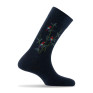Mi-chaussettes homme coton Perroquets Made in France