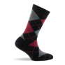 Mi-chaussettes enfant intarsia noir.