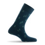 Mi-chaussettes homme All over sapins, marine et vert.